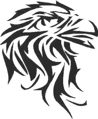 Eagle Tribal Decal / Sticker