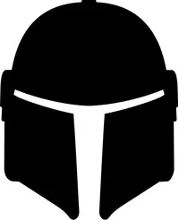 Mandalorian Helmet Decal / Sticker 01