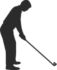 Golfer Golf Decal / Sticker 17