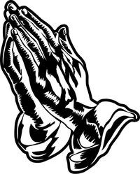 Prayer Hands Decal / Sticker 03