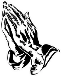 Prayer Hands Decal / Sticker 04