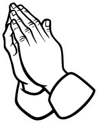 Prayer Hands Decal / Sticker 05