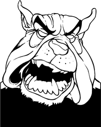 Bulldog Mascot Decal / Sticker