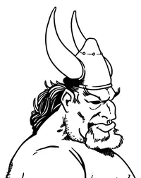 Vikings Mascot Decal / Sticker 7