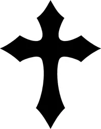 Cross Decal / Sticker 04