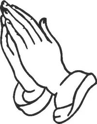 Praying Hands Decal / Sticker
