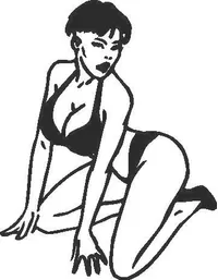 Sexy Girl Decal / Sticker 01