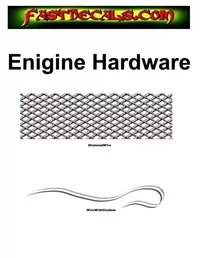 Sheet of 50 Hardware Rivets and Screw Head Decals / Stickers