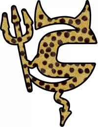 Cheetah Print Cannondale Devil Decal / Sticker 02