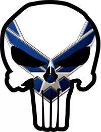 Air Force Punisher Decal / Sticker 105