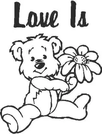 Love Is - Teddy Bear Decal / Sticker