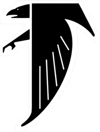 Hawks / Falcons Full Mascot Decal / Sticker 03