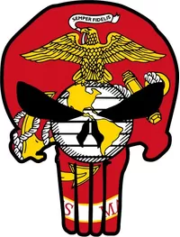 Marines Flag Punisher Decal / Sticker 99