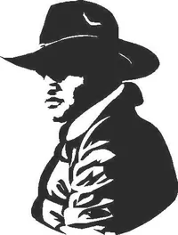 Cowboy Decal / Sticker 05