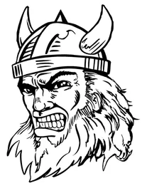 Vikings Mascot Decal / Sticker 4
