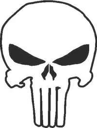 1c Punisher Decal / Sticker 06