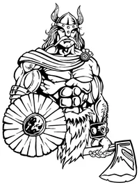 Vikings Mascot Decal / Sticker
