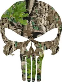Camouflage Punisher Decal / Sticker 50