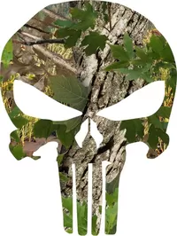 Camouflage Punisher Decal / Sticker 51