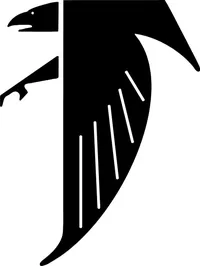 Hawks / Falcons Mascot Decal / Sticker 02