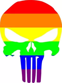 LGBT Flag Punisher Decal / Sticker