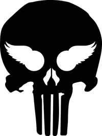 Detroit Red Wings Inspired Punisher Decal / Sticker 91