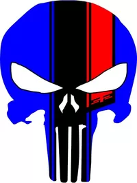 45th Anniversary Punisher Decal / Sticker 153