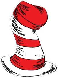 Cat In The Hat Decal / Sticker 06
