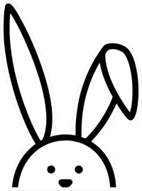 Bunny Rabbit Decal / Sticker 05