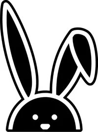 Bunny Rabbit Decal / Sticker 06