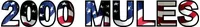 American Flag 2000 Mules Decal / Sticker 01
