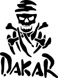 Dakar Rally Pirate Decal / Sticker 06