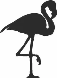 Flamingo Decal / Sticker 01