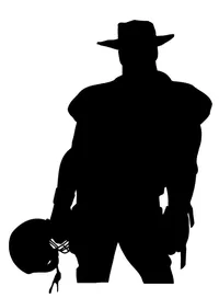 Football Cowboys Mascot Decal / Sticker Body 01