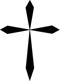 Christian Cross Decal / Sticker 25