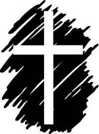 Christian Cross Decal / Sticker 87