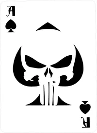 Ace of Spades Punisher Decal / Sticker 182