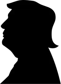 TRUMP Bust Profile Decal / Sticker 15