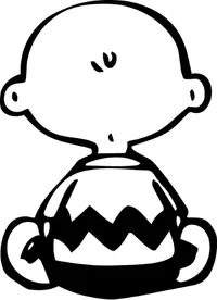 Charlie Brown Back Decal / Sticker 04