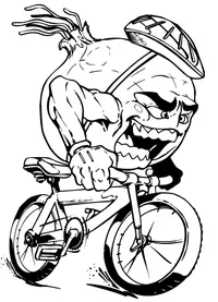 Onion Biking Decal / Sticker