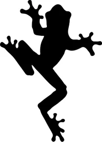 Tree Frog Decal / Sticker 01