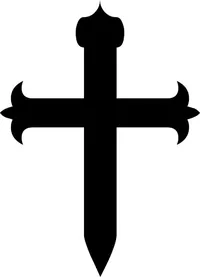 Christian Cross Decal / Sticker 64