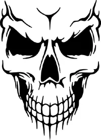 Skull Decal / Sticker 28