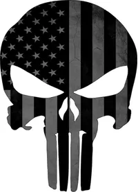 American Flag Punisher Decal / Sticker