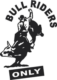 Bull Riders Only Decal / Sticker