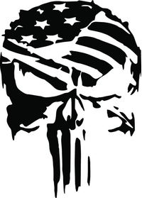 Custom PUNISHER Decals and PUNISHER Stickers Any Size & Color