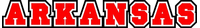 Arkansas Lettering Decal / Sticker 01