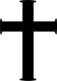 Christian Cross Decal / Sticker 06