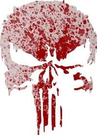 Blood Spatter Punisher Decal / Sticker 156