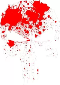 Blood Spatter Punisher Decal / Sticker 157